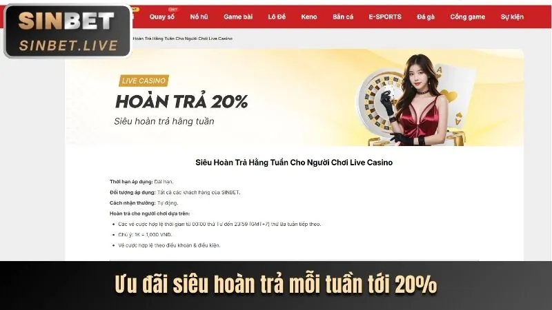 Hoàn trả cược thể thao vz99